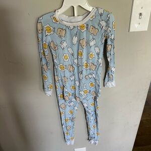 Little sleepies 3t breakfast theme pajama set bamboo buttery soft